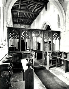 Looking west from the chancel in 1981